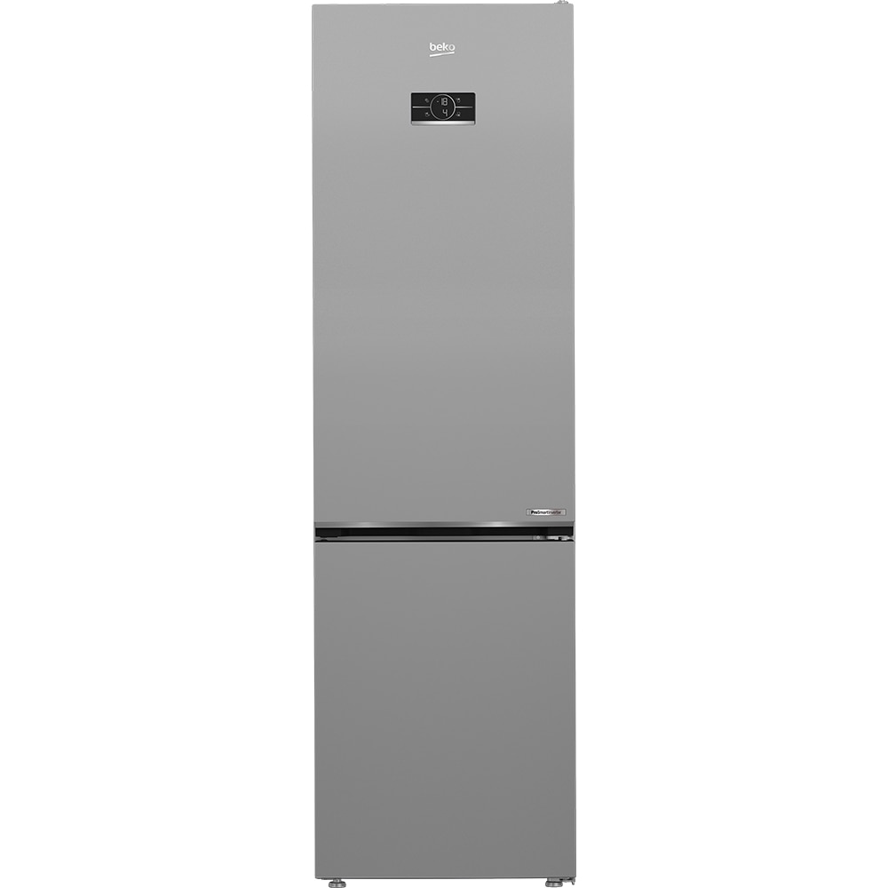 Combina frigorifica BEKO B5RCNA406HXB3, No Frost, 355 l, H 203.5 cm, Clasa C, argintiu