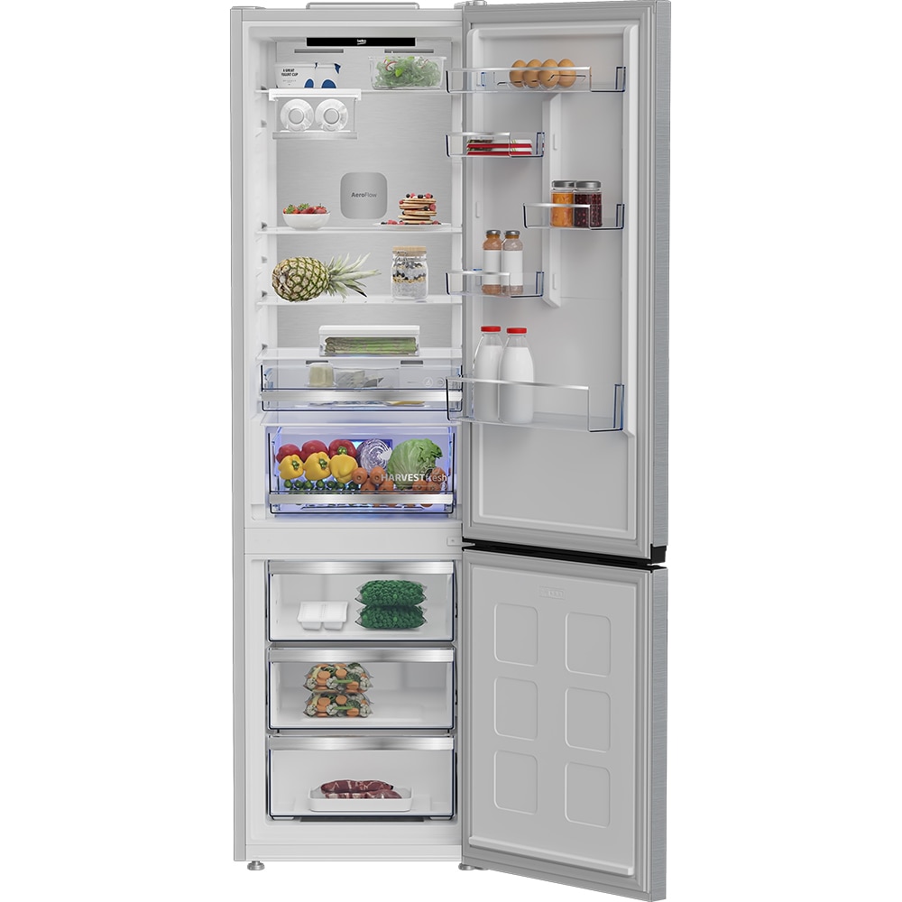 Combina frigorifica BEKO B5RCNA416HXBW, No Frost, 415 l, H 203.5 cm, Clasa C, HomeWhiz, inox
