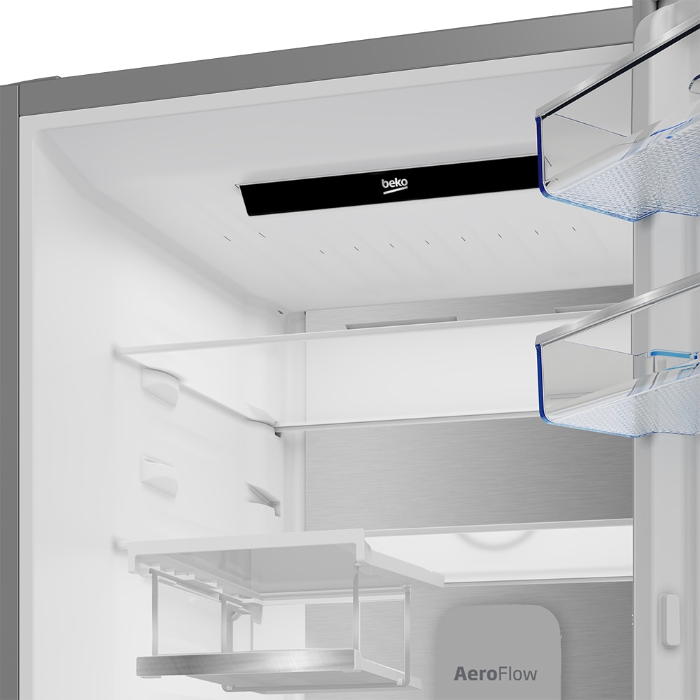 Combina frigorifica BEKO B5RCNA416HXBW, No Frost, 415 l, H 203.5 cm, Clasa C, HomeWhiz, inox