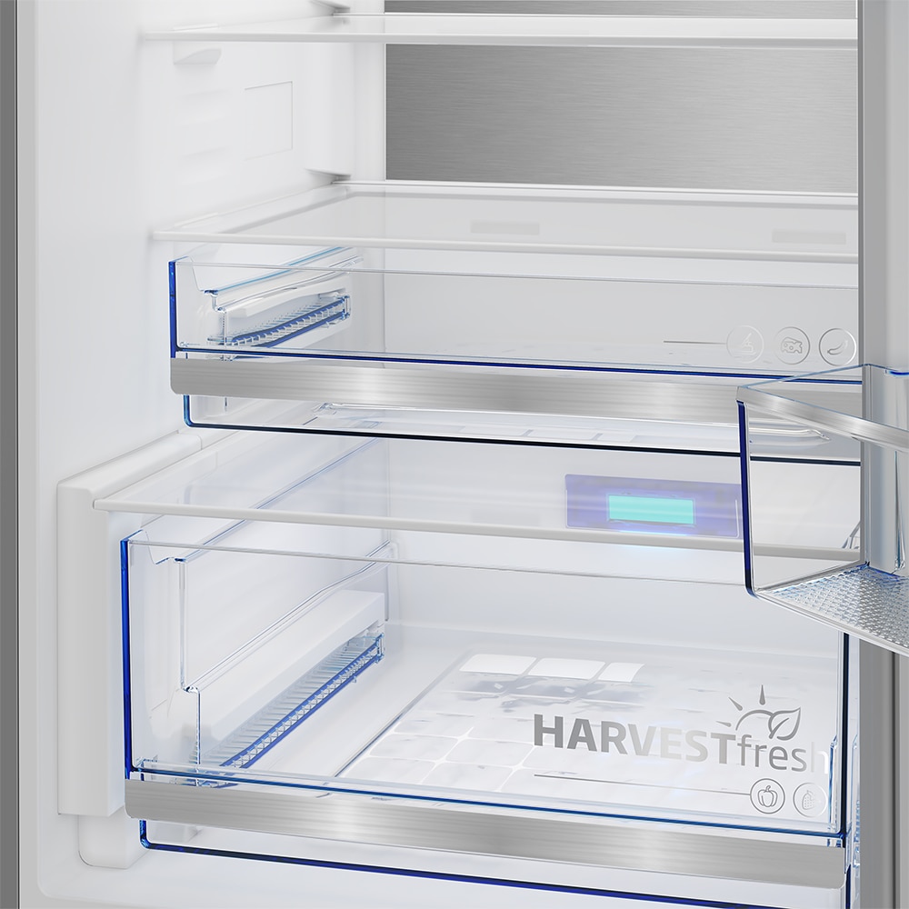 Combina frigorifica BEKO B5RCNA416HXBW, No Frost, 415 l, H 203.5 cm, Clasa C, HomeWhiz, inox