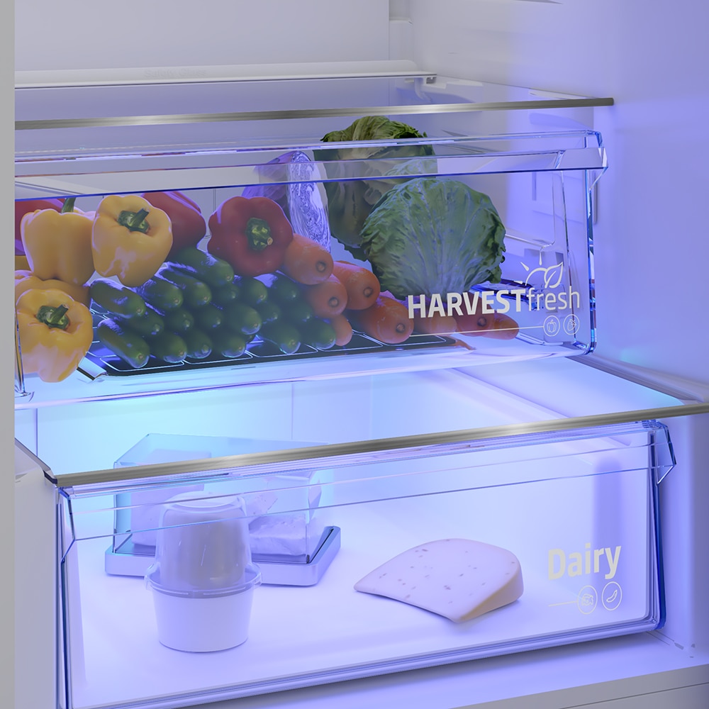 Combina frigorifica BEKO B5RGNA355HXBR, No Frost, 351 L, H 203.5 cm, Clasa D, dark inox