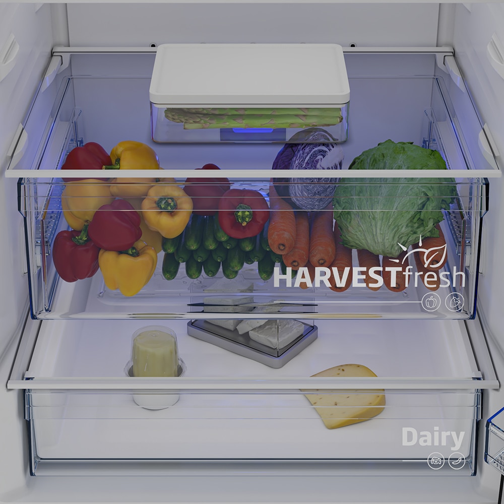 Combina frigorifica BEKO B7RCNE566HXB1, No Frost, 490 l, H 192 cm, Clasa C, inox