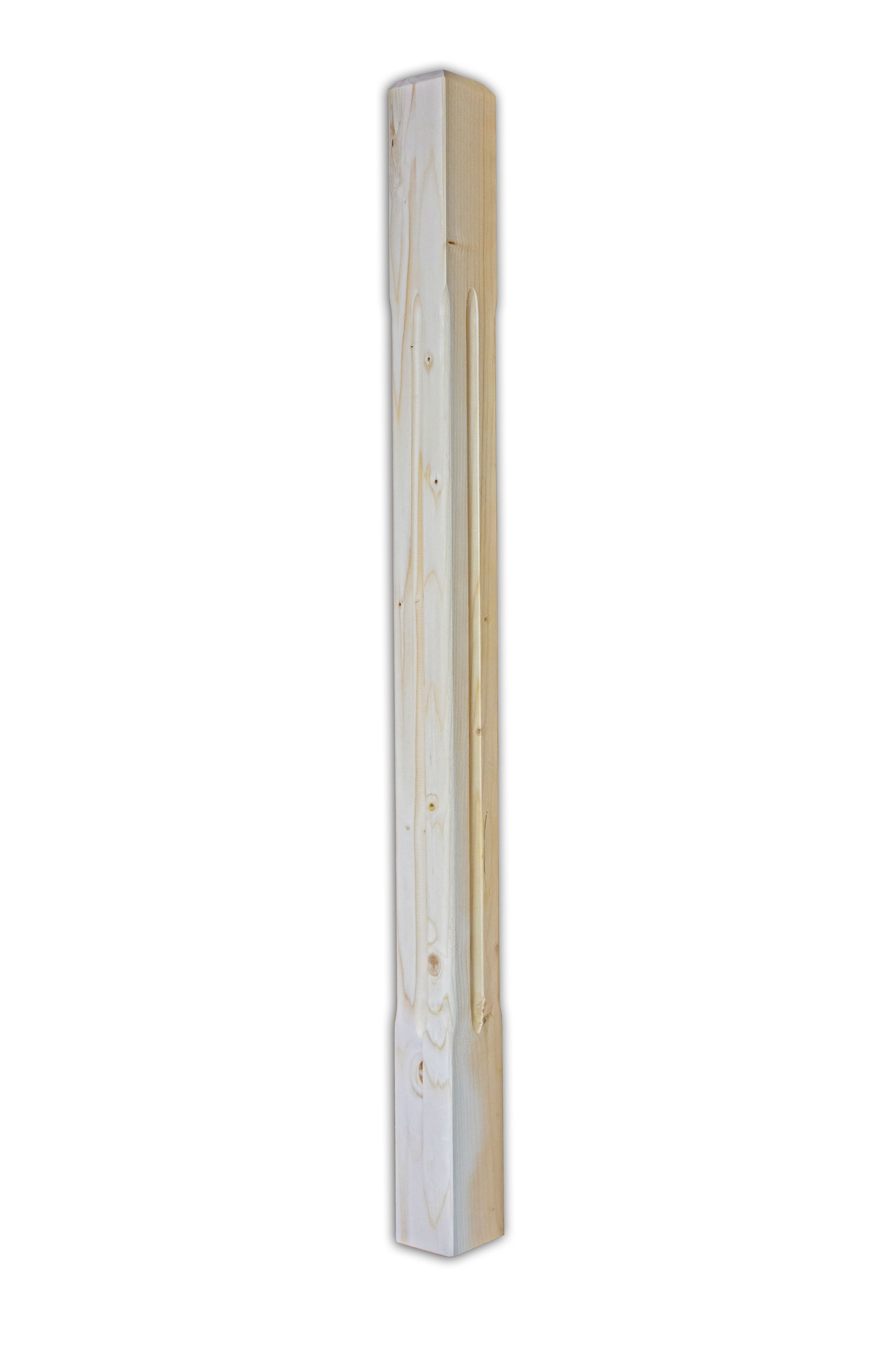 Balustru cap frezat, fag, 103 x 7 x 7 cm