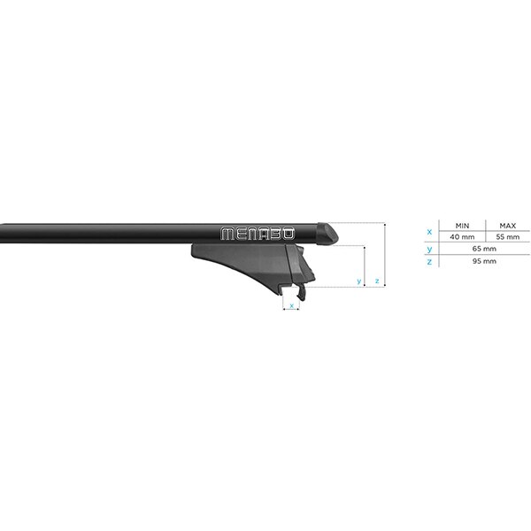 Bare transversale MENABO Tiger, DS 7 Crossback, 2017-Prezent, 120 cm