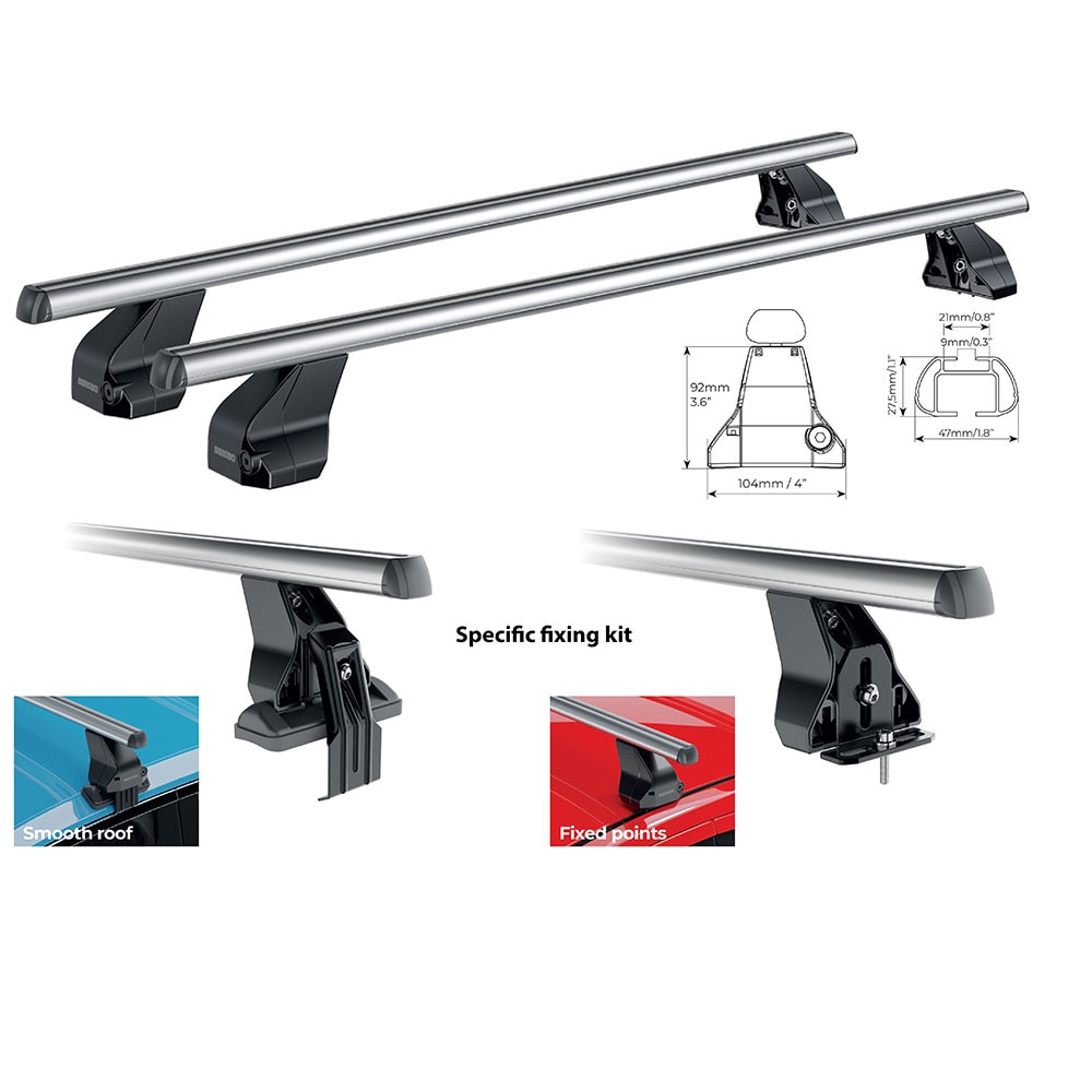 Bare transversale MENABO Omega, Toyota Yaris XP130, 2011-2013