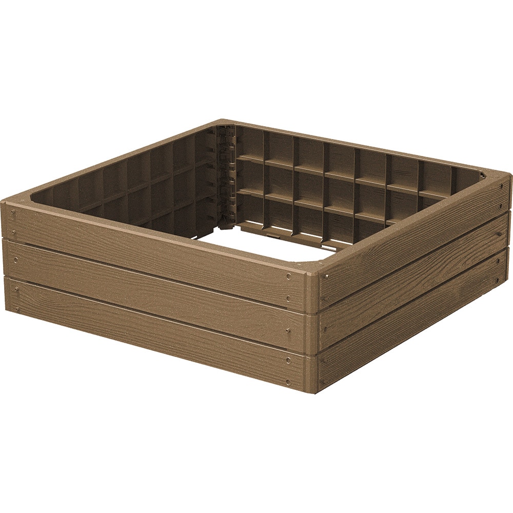 Strat inaltator IBWS PROSPERPLAST, 76 x 76 cm, maro eco wood