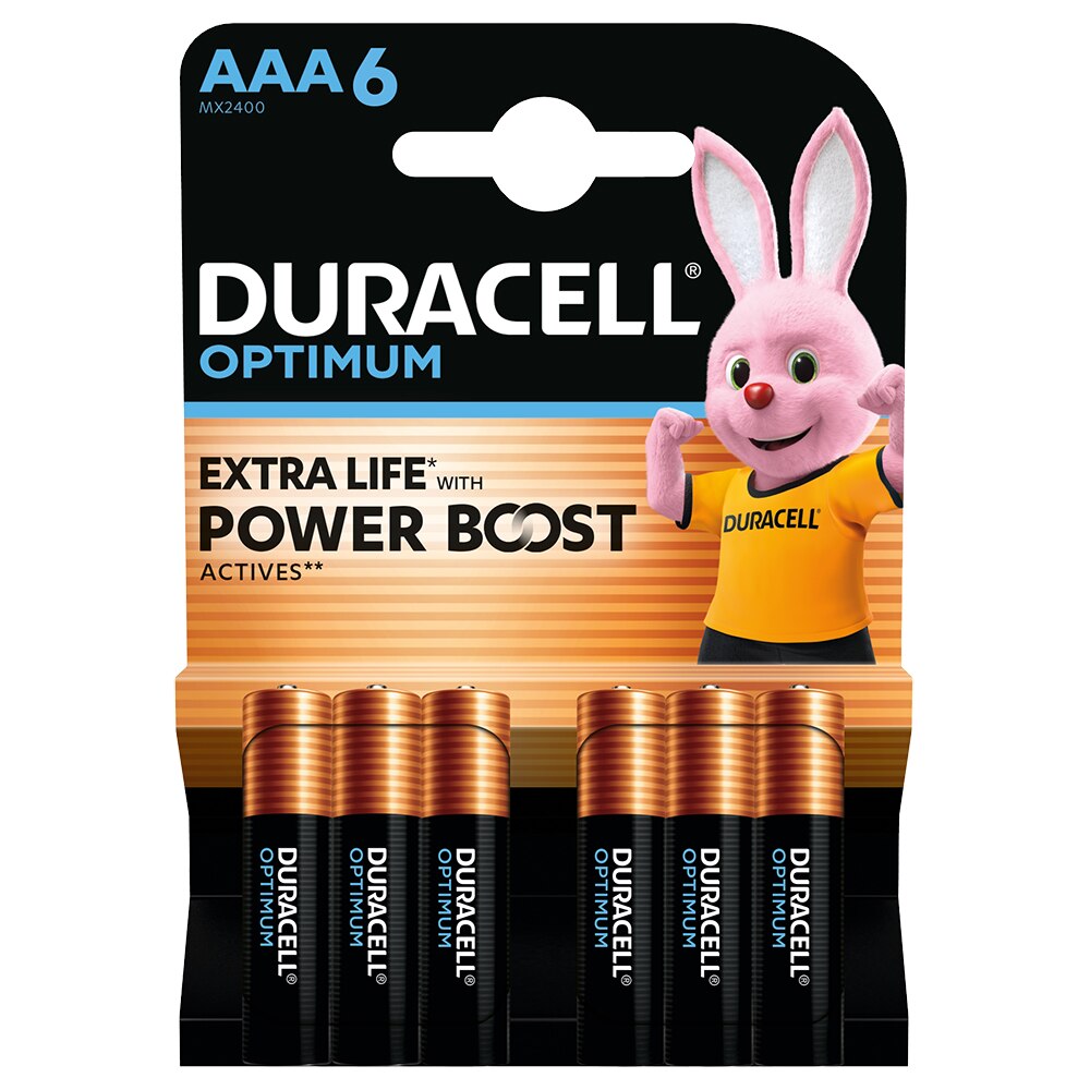 Baterie DURACELL Optimum AAAK6, 1.5V, 6 bucati