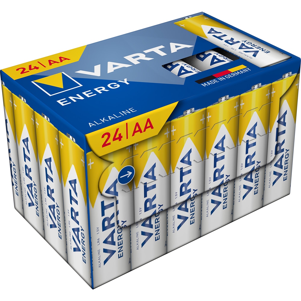 Baterii alcaline AA VARTA Energy, 24 bucati