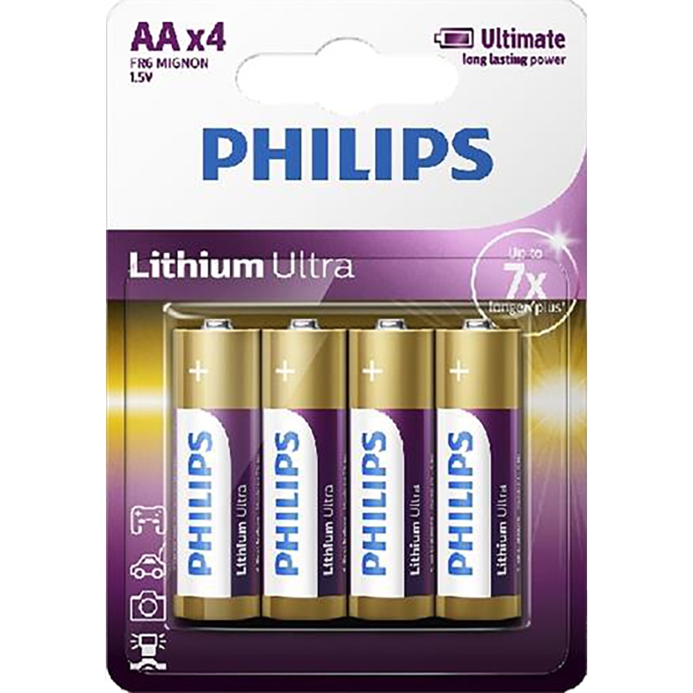 Baterii PHILIPS FR6, AA, 4 bucati