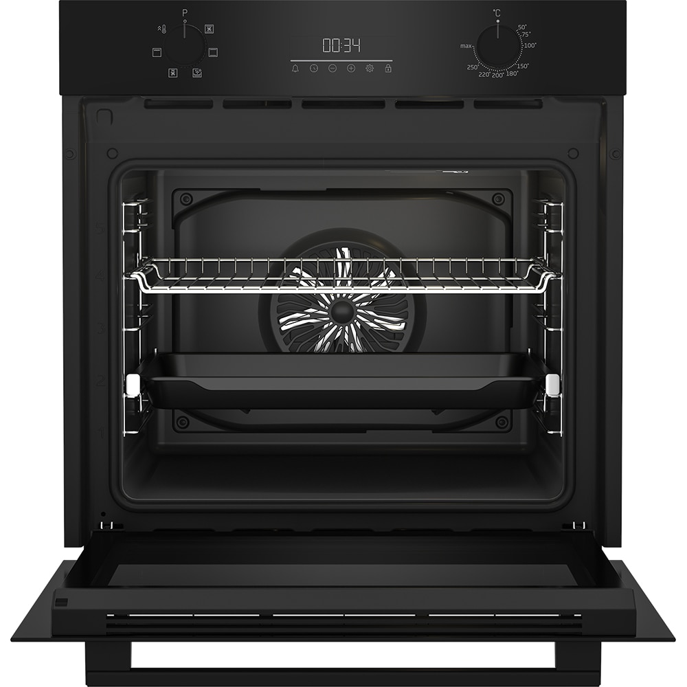 Cuptor incorporabil BEKO BCBIE17300KSB, Electric, Autocuratare SteamShine, 72 l, Clasa A, negru