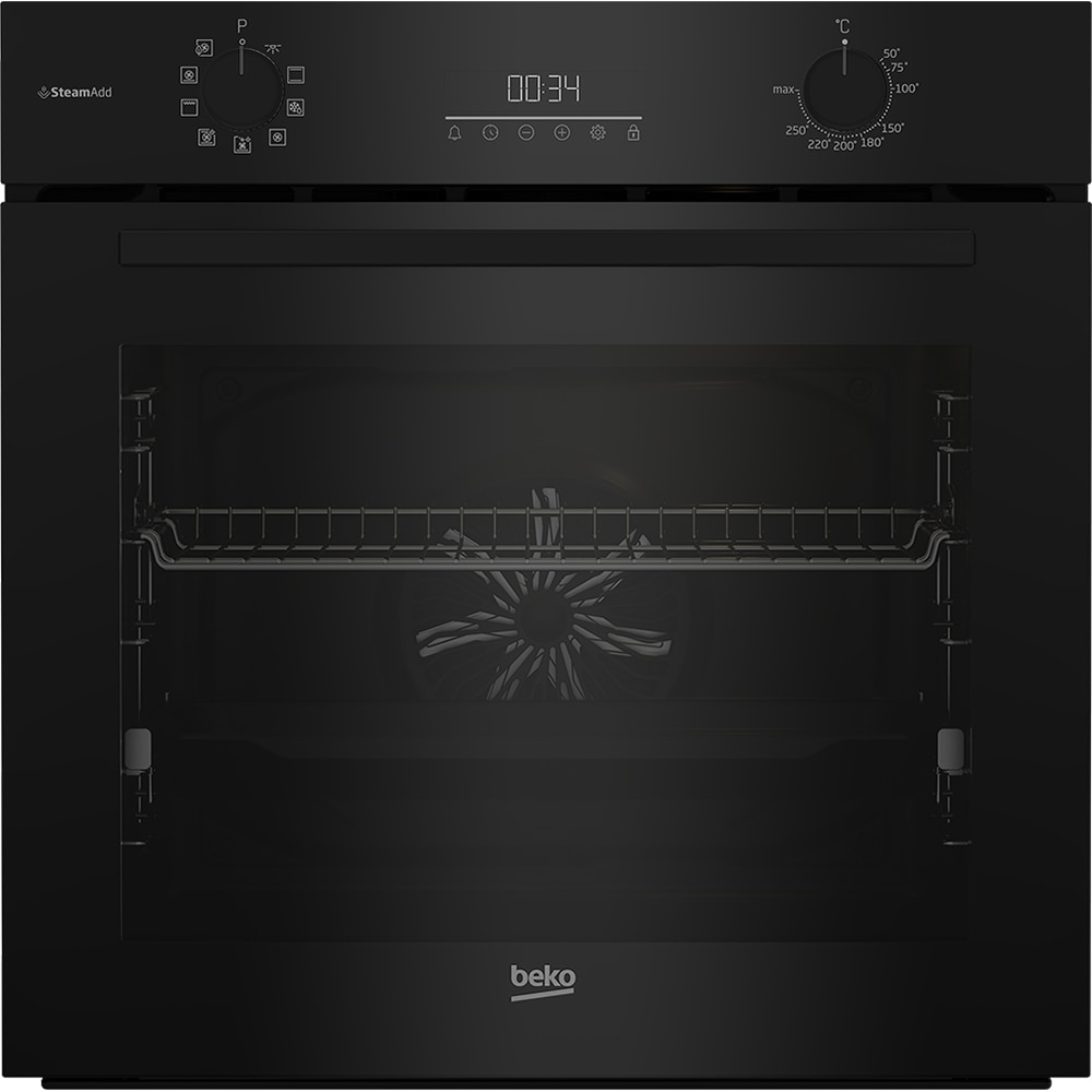 Cuptor incorporabil BEKO BCBIS17300KSB, Electric, Autocuratare SteamShine, 72 l, Clasa A+, negru