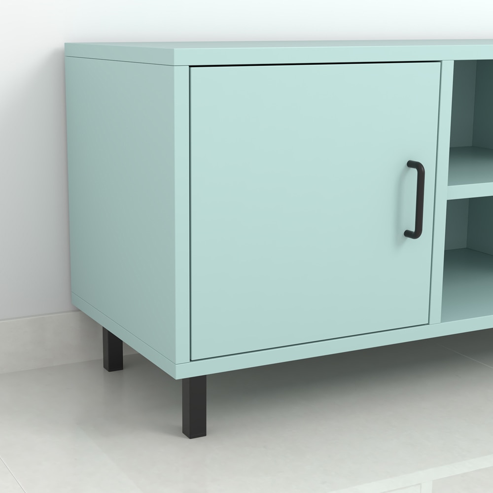 Picior mobila 112865, otel, 10 cm, negru