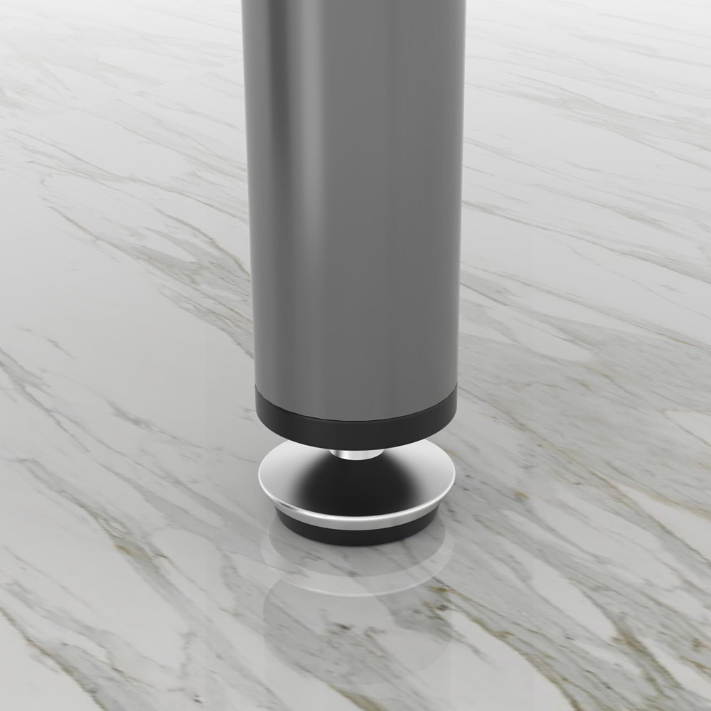 Picior mobila 112875, otel, 70 cm, gri