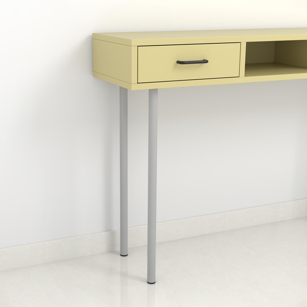 Picior mobila 112878, otel, 80 cm, gri