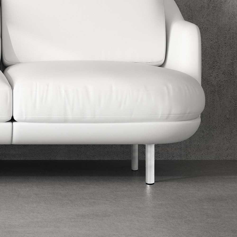 Picior mobila 112879, otel, 20 cm, alb