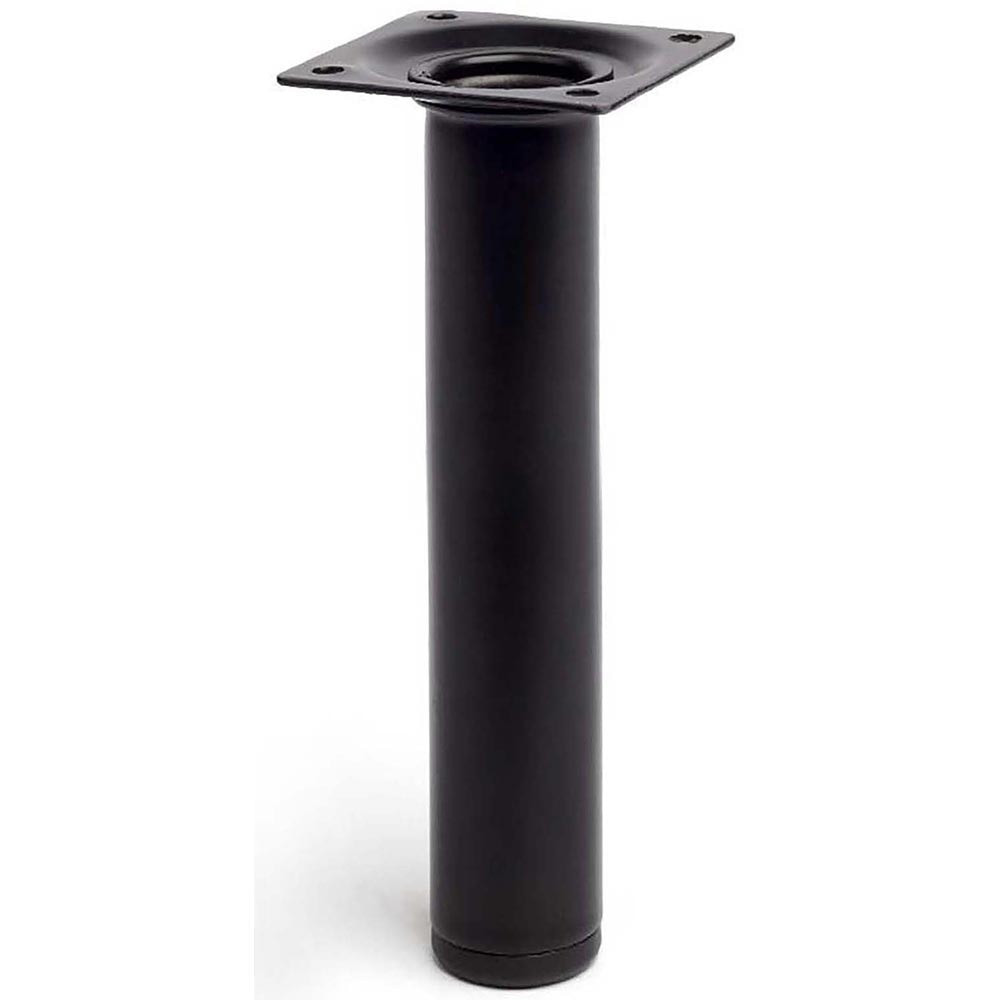 Picior mobila 112880, otel, 20 cm, negru