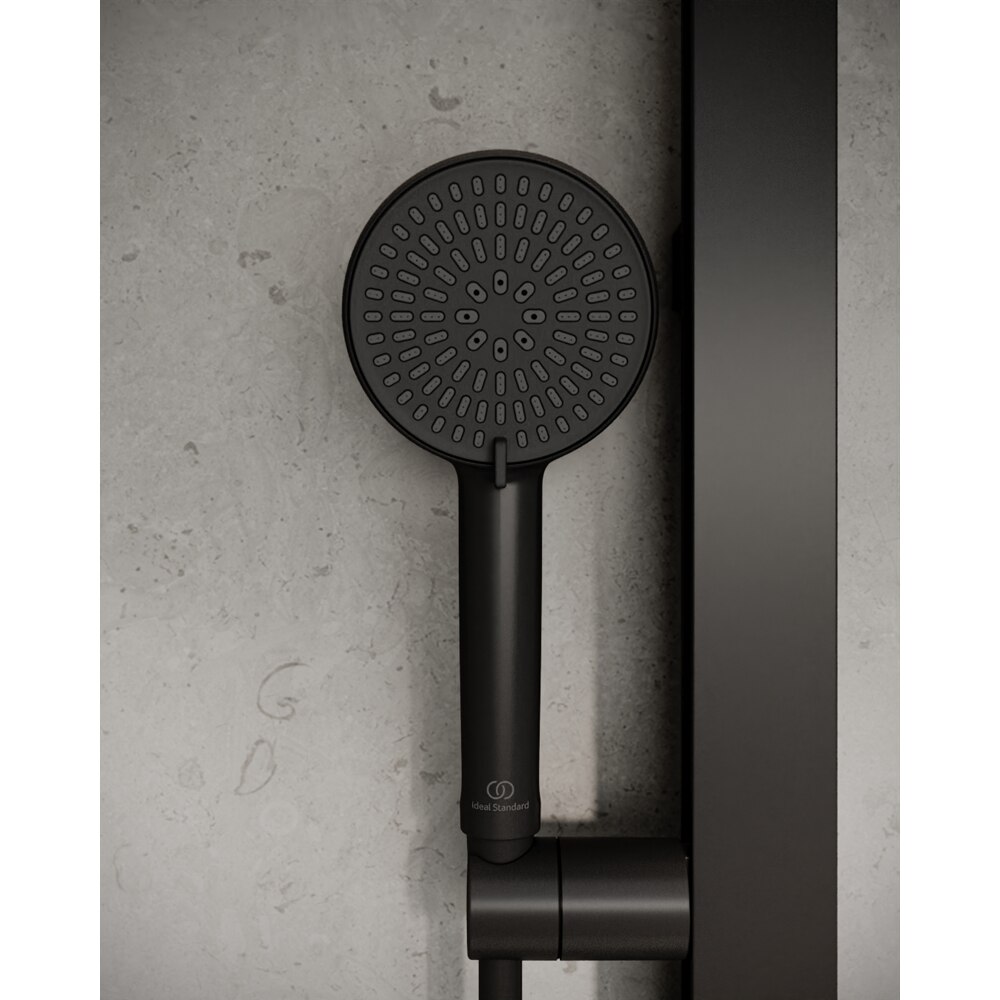 Para dus IDEAL STANDARD IdealRain ALU+ BD580XG, 2 functii, negru mat