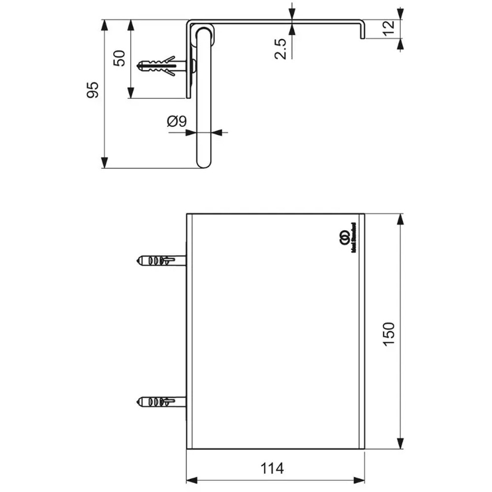 Suport hartie igienica cu capac IDEAL STANDARD Alu+ BD592XG, negru mat