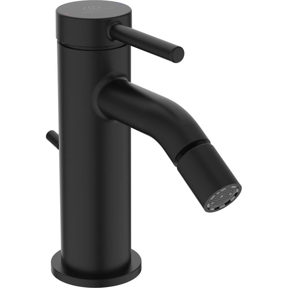 Baterie bideu IDEAL STANDARD Ceraline Nuovo BD765XG, alama sanitara, negru mat
