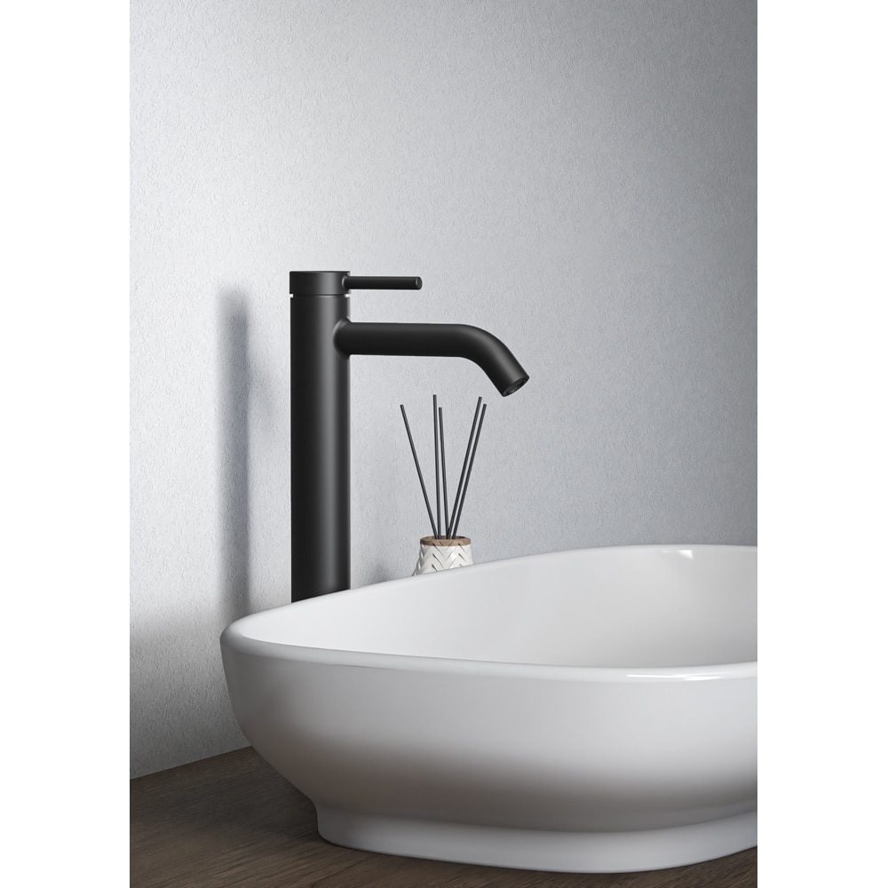 Baterie lavoar IDEAL STANDARD Ceraline Nuovo BD960XG, Pipa inalta, alama sanitara, negru mat