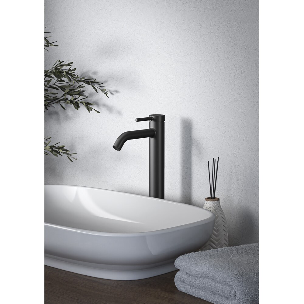 Baterie lavoar IDEAL STANDARD Ceraline Nuovo BD960XG, Pipa inalta, alama sanitara, negru mat
