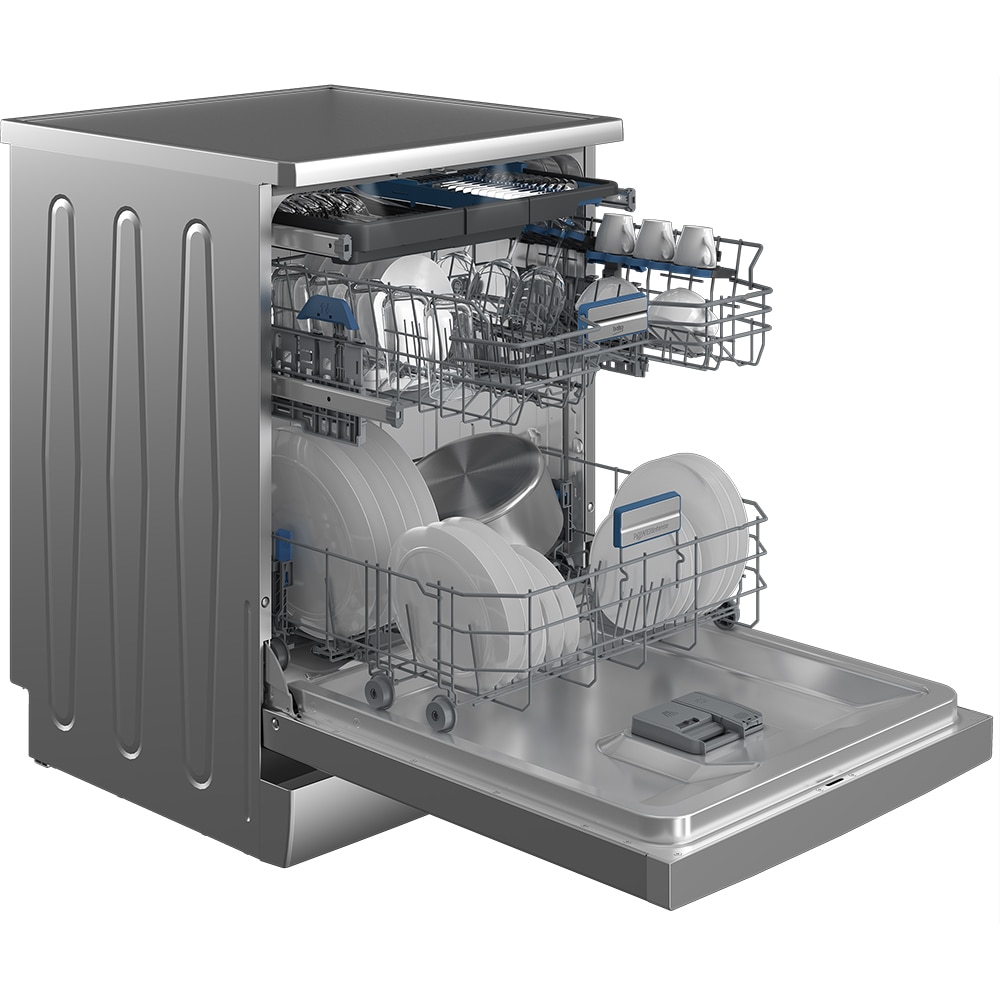 Masina de spalat vase independenta BEKO BDFN36540XP, 15 seturi, 6 programe, 60 cm, Clasa C, inox