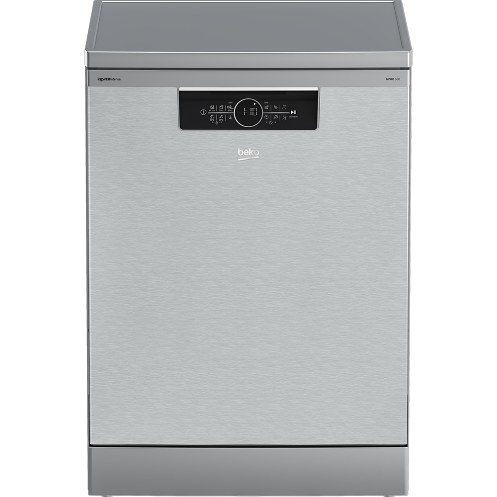 Masina de spalat vase independenta BEKO BDFN36541XWP, HomeWhiz, 15 seturi, 11 programe, 60 cm, Clasa C, inox