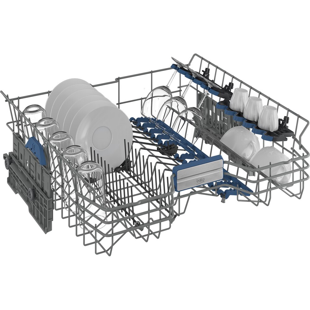 Masina de spalat vase independenta BEKO BDFN36550XWP, HomeWhiz, 15 seturi, 11 programe, 60 cm, Clasa B, inox