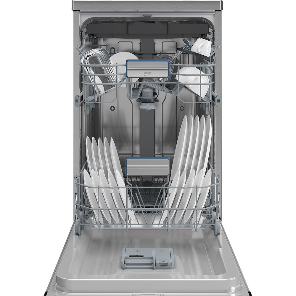 Masina de spalat vase independenta BEKO BDFS26050XQ, 10 seturi, 6 programe, 45 cm, Clasa B, inox