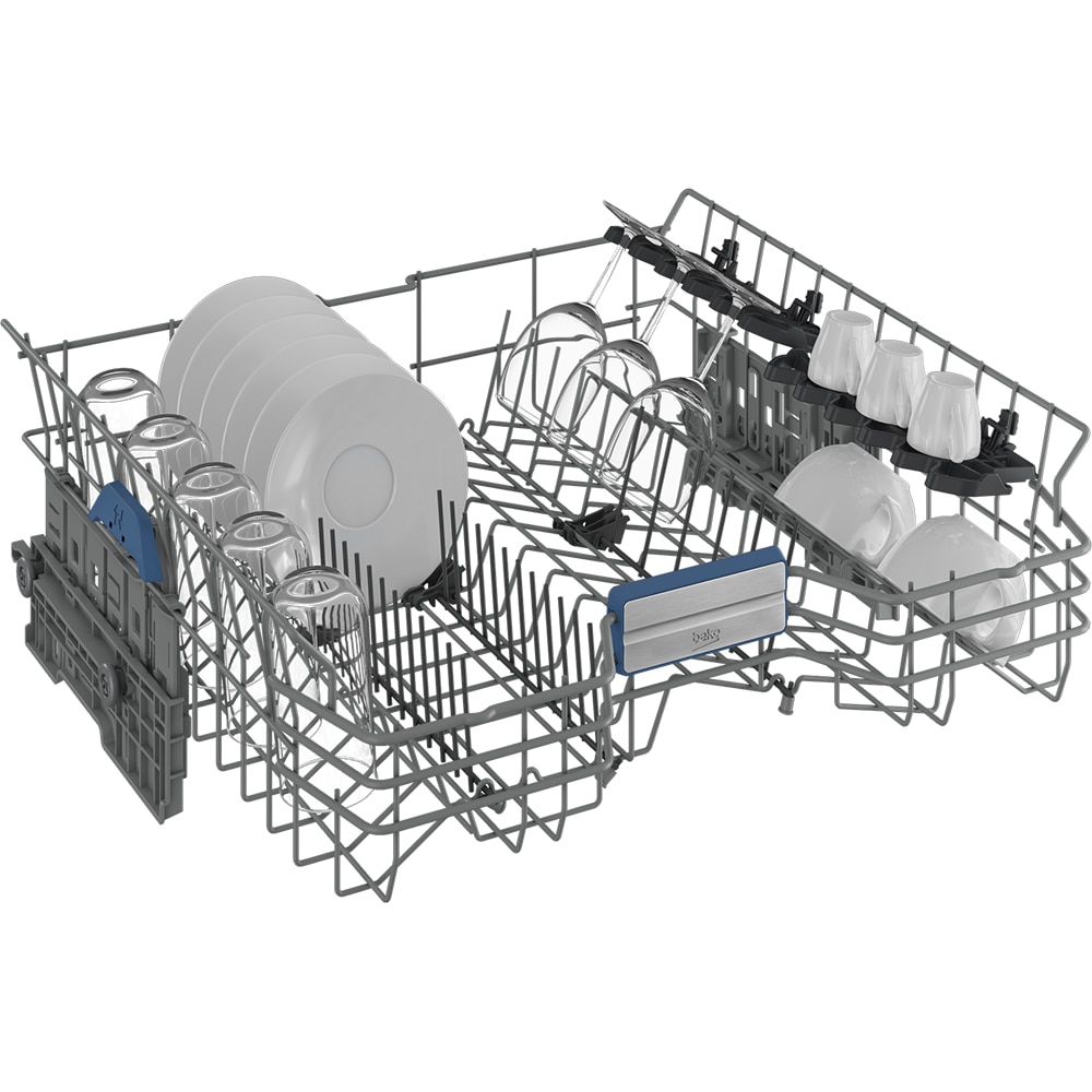 Masina de spalat vase incorporabila BEKO BDIN38561P, 15 seturi, 8 programe, 60 cm, Clasa A, panou comanda negru