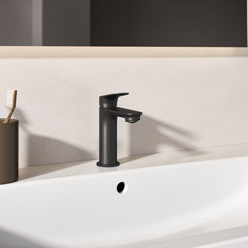 Baterie lavoar IDEAL STANDARD Ceralife O BE009XG, alama sanitara, negru mat