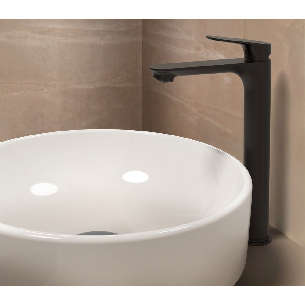 Baterie lavoar IDEAL STANDARD Ceralife O BE013XG, Pipa inalta, alama sanitara, negru mat
