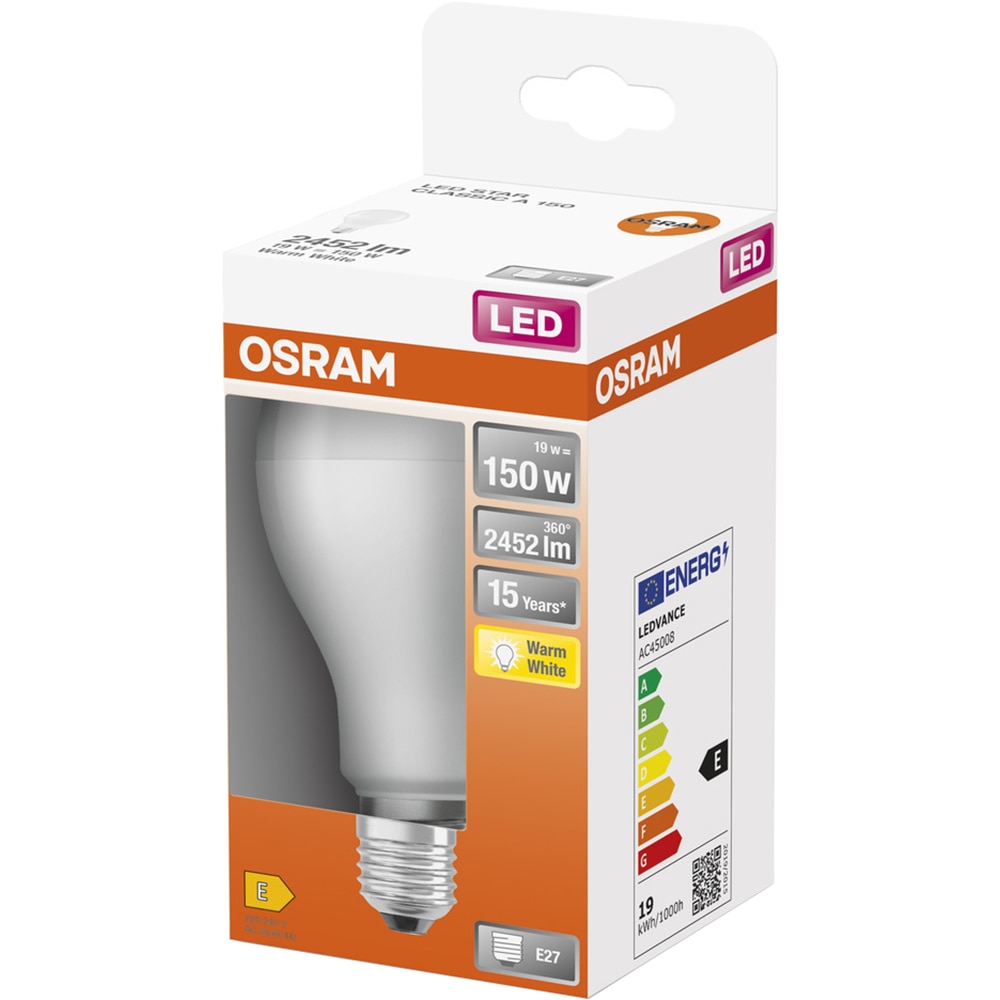 Bec LED OSRAM, E27, 19W, 2452lm, lumina calda