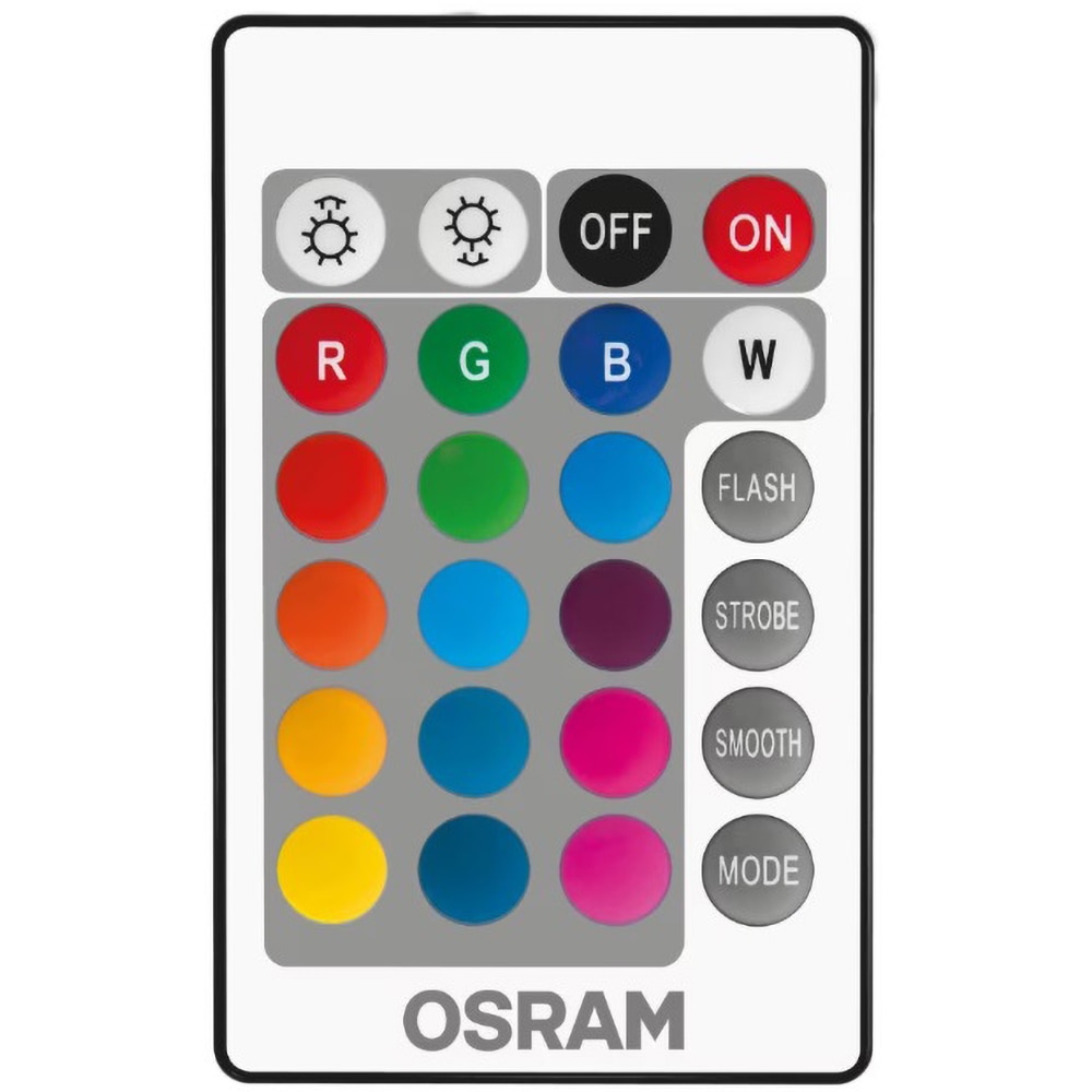 Set 2 becuri LED OSRAM Star RGB-W, E14, 4.5W (25W), 250 lm, dimabil, 2 telecomenzi incluse
