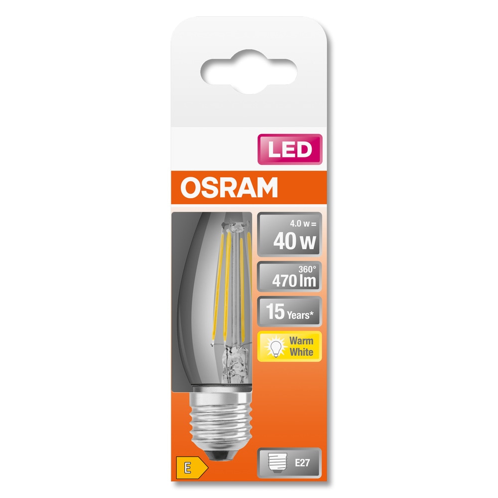 Bec LED Vintage OSRAM Retrofit Classic, E27, 4W, lumina calda