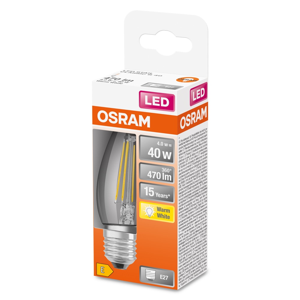 Bec LED Vintage OSRAM Retrofit Classic, E27, 4W, lumina calda