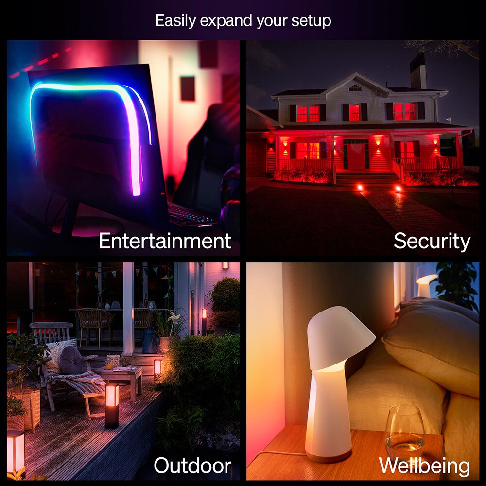 Bec LED PHILIPS HUE Essential, E27, 8W, 806lm, Wi-Fi, lumina variabila, compatibil Alexa, Google Assistant