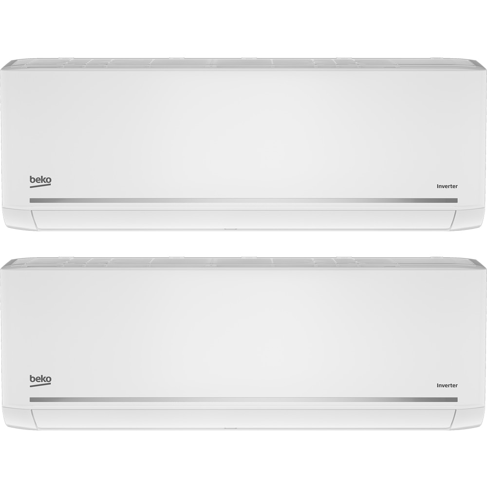 Sistem aer conditionat pentru 2 incaperi BEKO BGMPO1419BTUX2, 9000/9000 BTU, A++/A+, Unitatea externa 14000 BTU, WI-Fi, alb