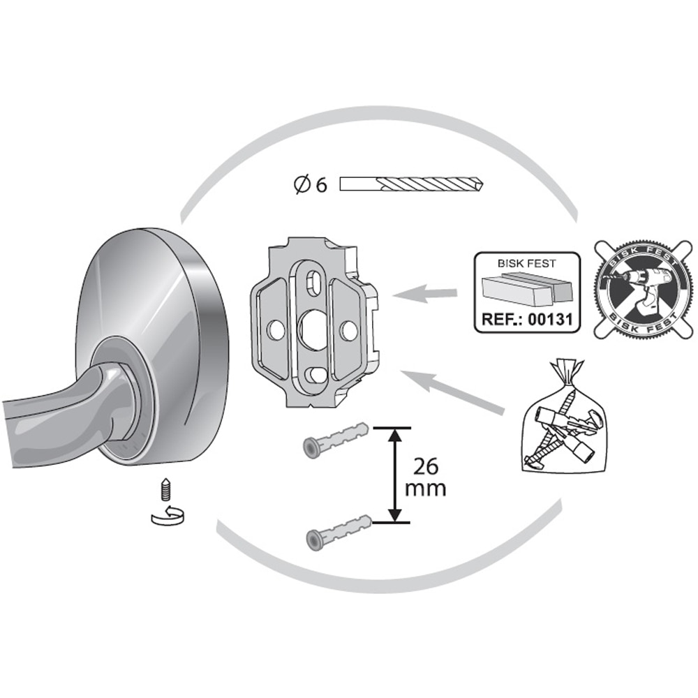 Savoniera BISK Emotion 03101, crom