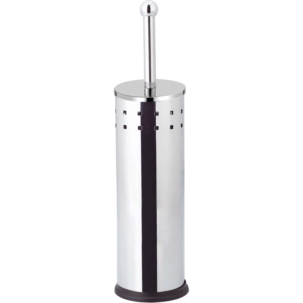 Set perie toaleta BISK Square 04917, crom