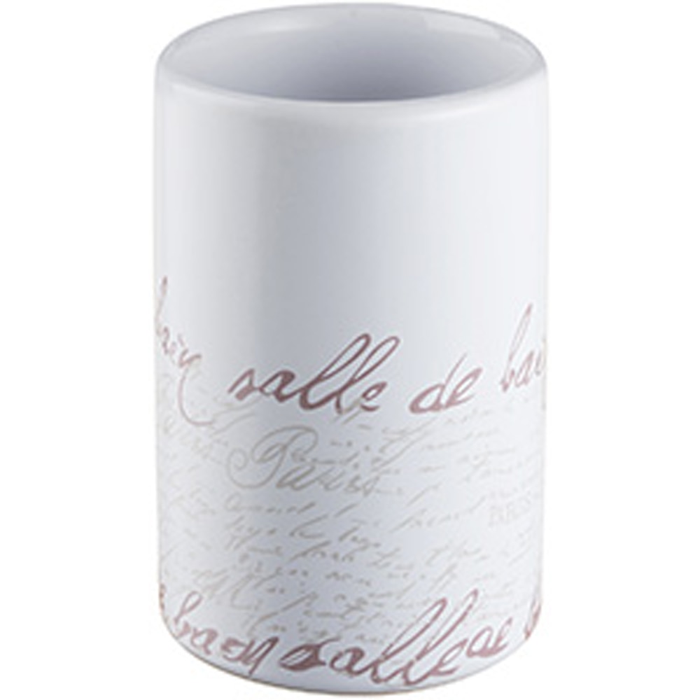 Pahar baie BISK Stamp 06566, alb