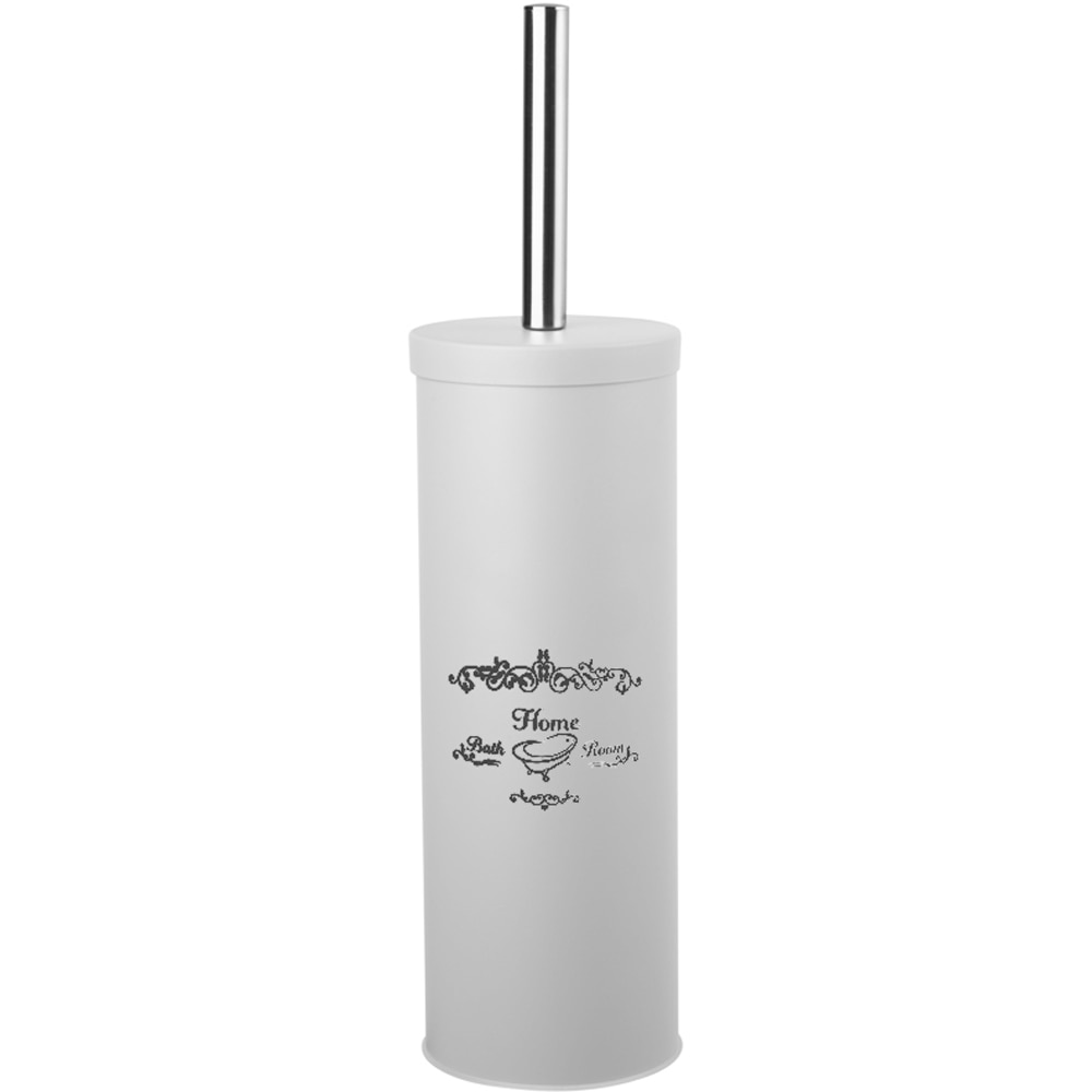 Set perie toaleta BISK Nicea 07506, alb