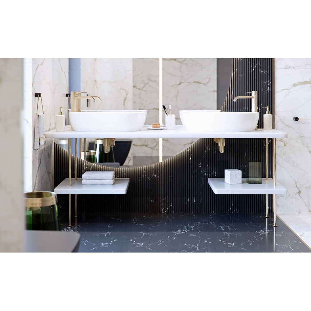 Suport prosop tip inel BISK Sintra 08308, alb