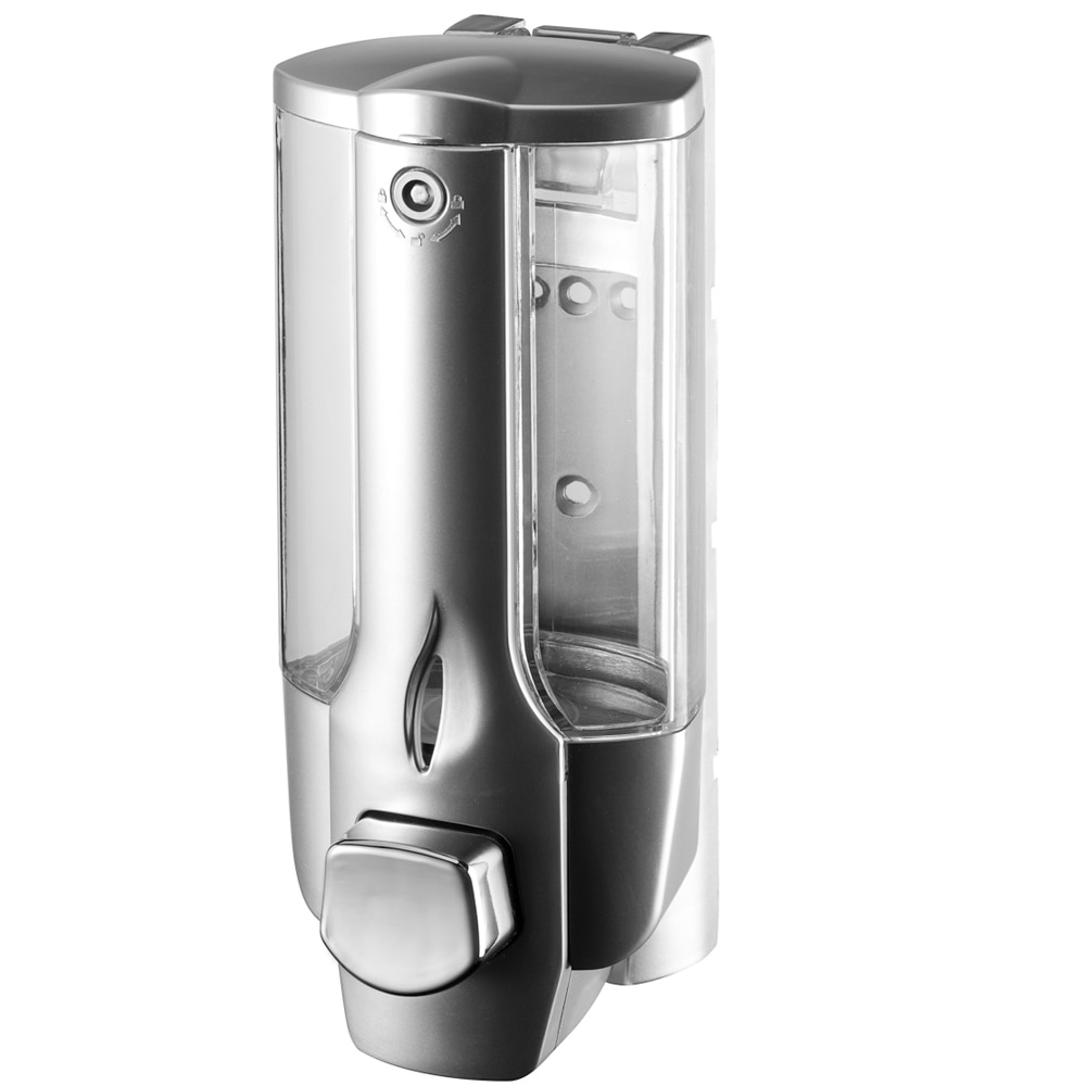 Dispenser sapun lichid BISK 72067, 350 ml, argintiu