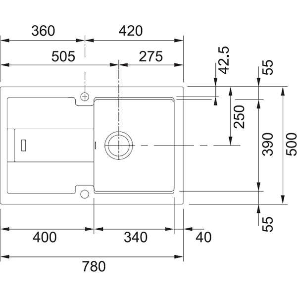 Chiuveta bucatarie FRANKE Fragranite BLG 611, 1 cuva, picurator reversibil, compozit granit, sahara