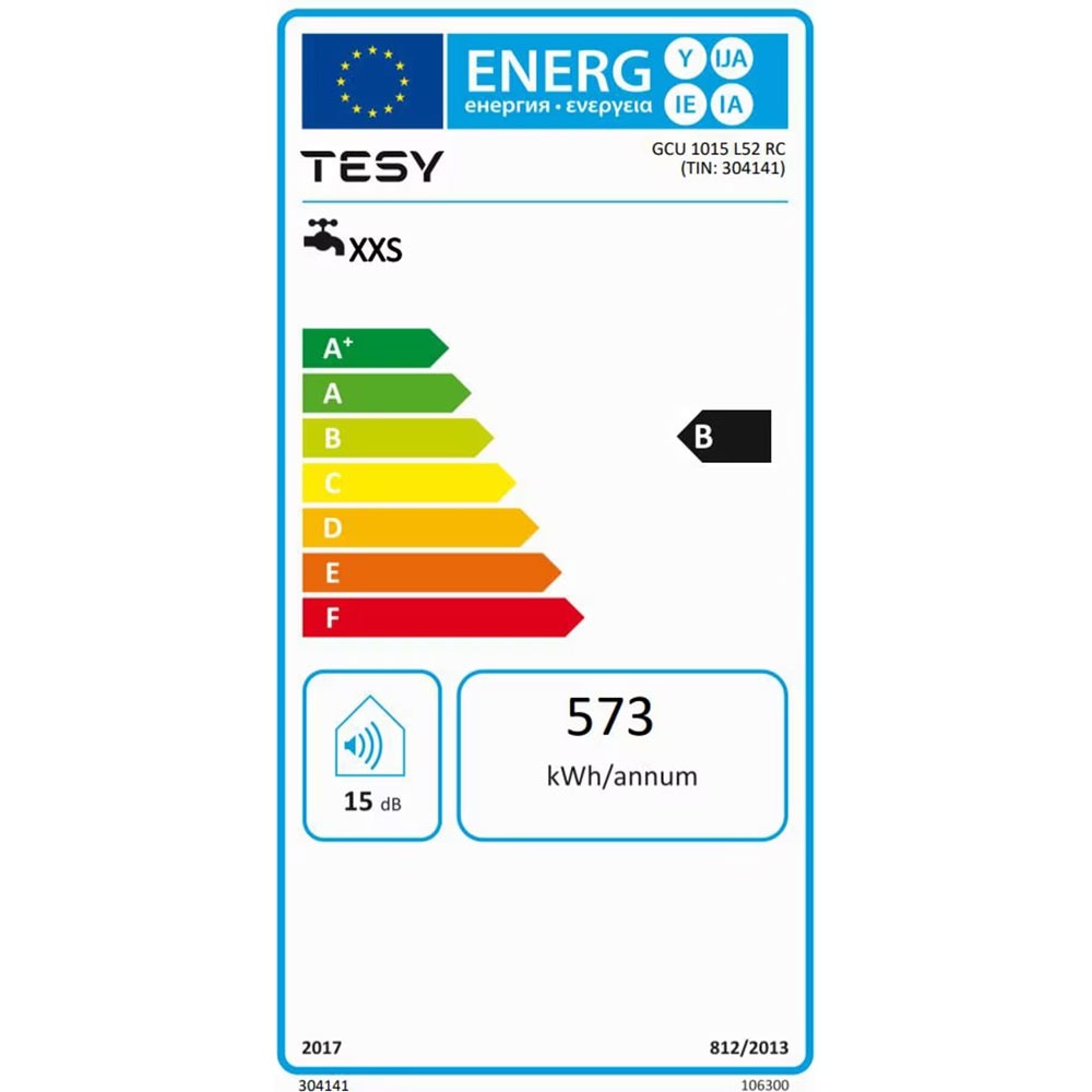 Boiler electric TESY BiLight Compact GCU 1015 L52 RC, 10l, 1500W, alb