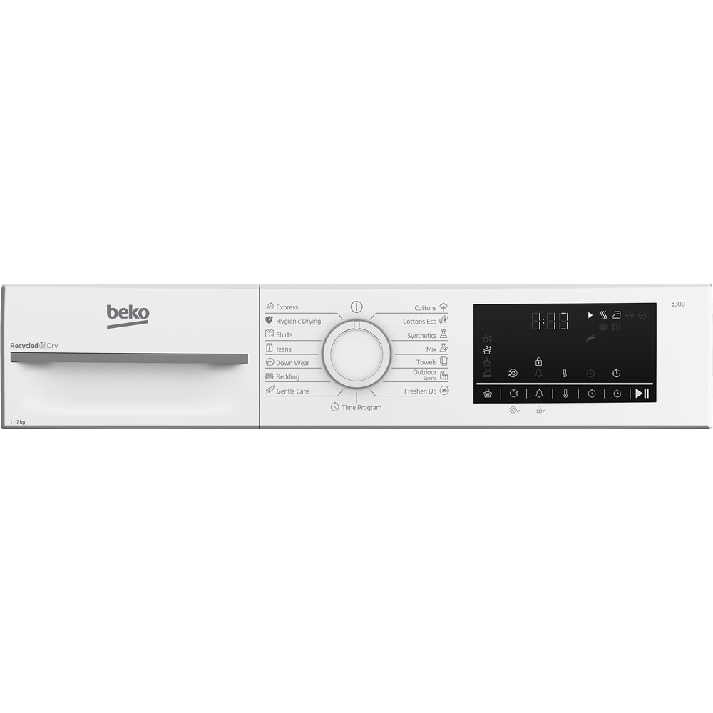 Uscator de rufe BEKO BM3T4723WW EU, Pompa de caldura, 7 kg, 15 programe, Clasa D, alb