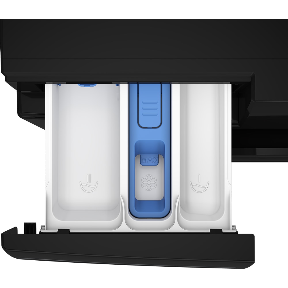 Masina de spalat rufe frontala cu uscator BEKO BM5DFT49442PB, SteamCure, 9/6 kg, 1400 rpm, Clasa A/D, negru