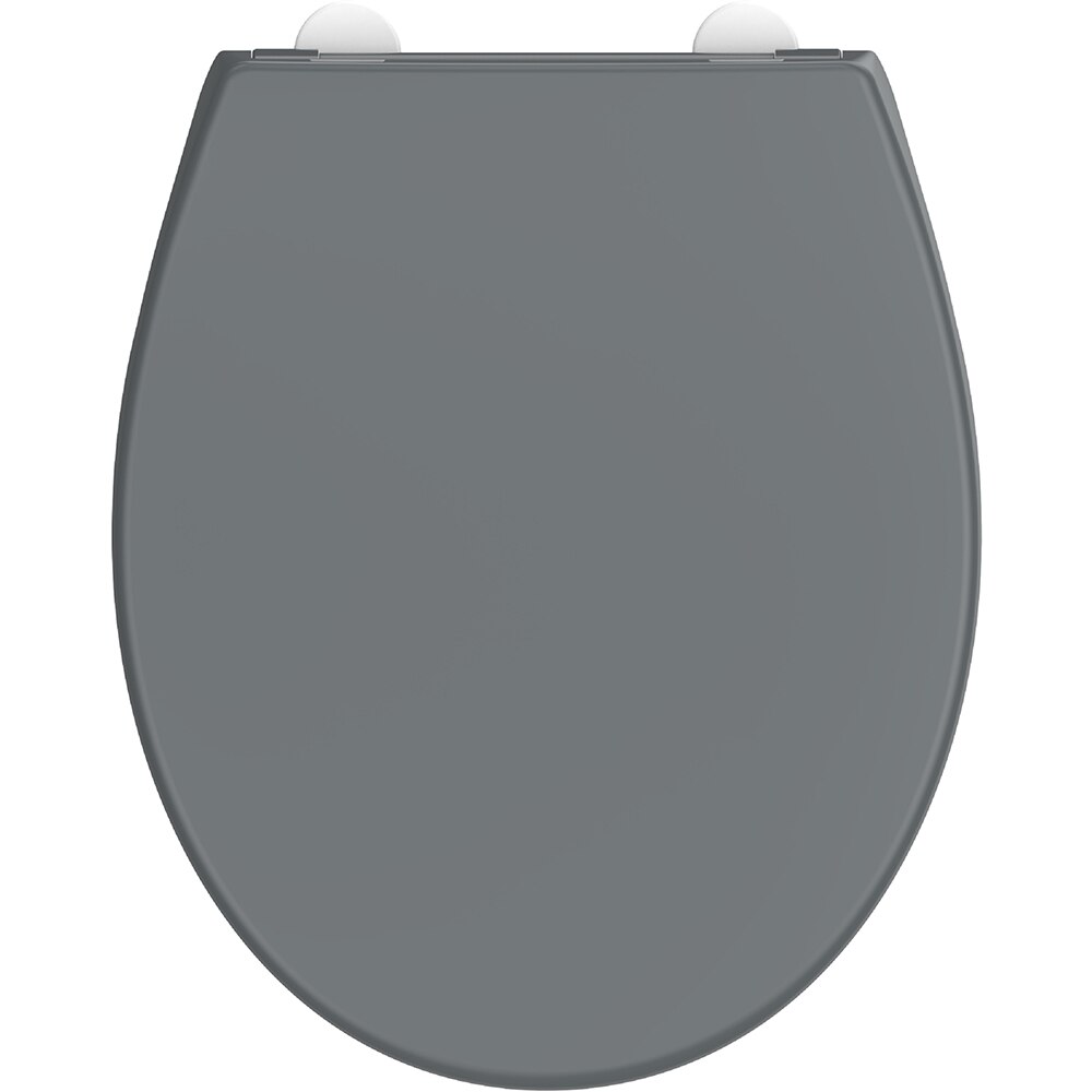 Capac WC COOKE & LEWIS Kouban BP0260NB, inchidere lenta, duroplast, gri