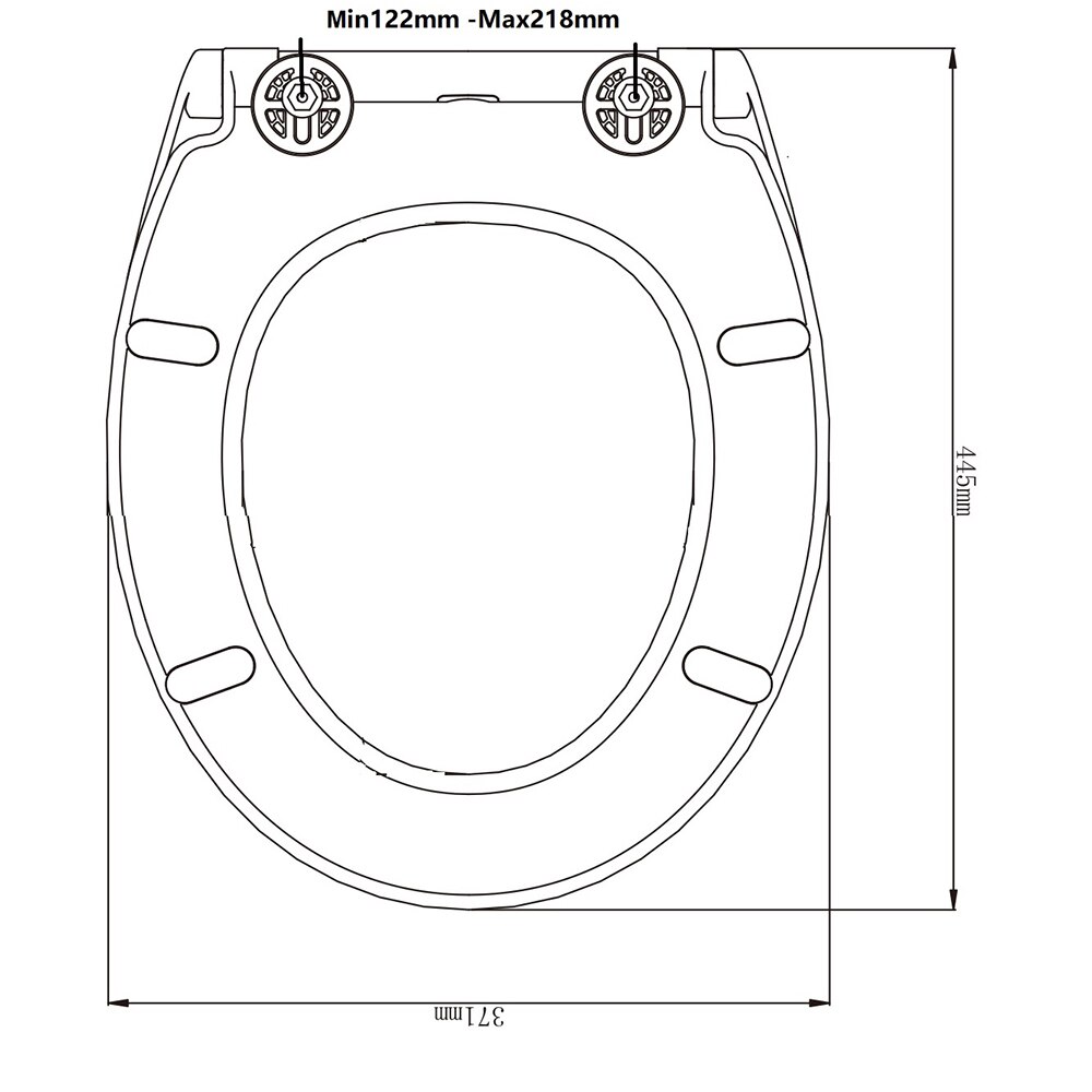 Capac WC COOKE & LEWIS Kouban BP0260NB, inchidere lenta, duroplast, gri